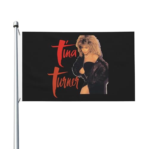 Tina Rock%Turner-Singer Dekorationsfahne Gartenschenkelfahne doppelseitig bedruckte Vollbildfahne von KAINSTIS