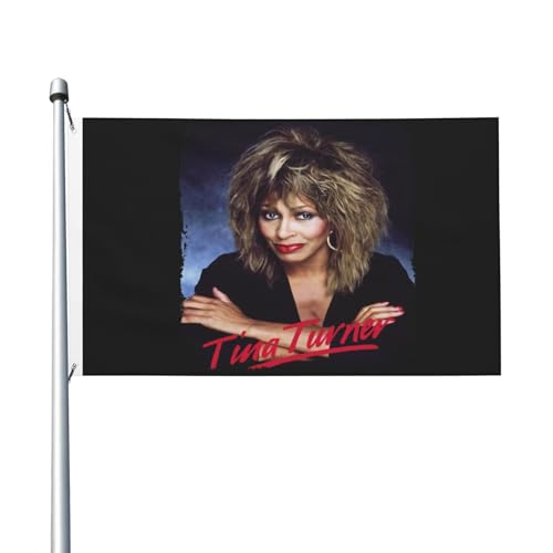 Tina Rock%Turner-Singer Dekorationsfahne Gartenschenkelfahne doppelseitig bedruckte Vollbildfahne von KAINSTIS