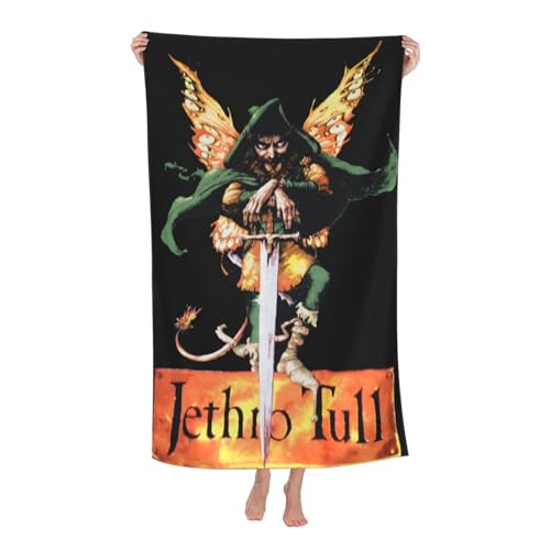 Tull Rock Band Jethro Outdoor Badetuch Superfeinstes Mikrofaser-Absaugtuch fürs Schwimmen am Strand Strandtuch für Ausflüge und Picknicks von KAINSTIS