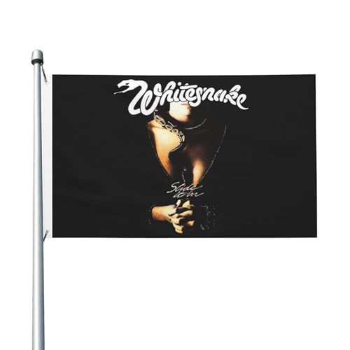 Whitesn*ake Rock Band Dekorationsfahne Gartenschenkelfahne doppelseitig bedruckte Vollbildfahne von KAINSTIS