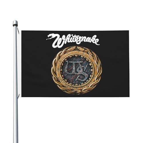 Whitesn*ake Rock Band Dekorationsfahne Gartenschenkelfahne doppelseitig bedruckte Vollbildfahne von KAINSTIS