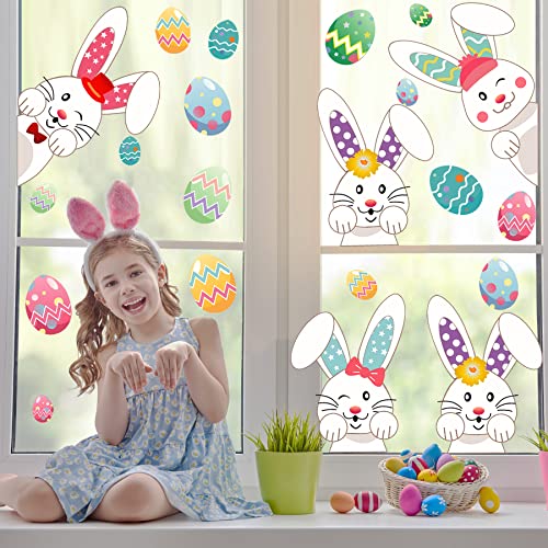 KAIRNE Fenster Dekoration Ostern,Fenstersticker Ostern,Hasen Fenstersticker,Ostern Fensterbilder Wohnzimmer,Abnehmbare PVC Ostereier Ostern Aufkleber Deko für Schaufenster Glas Tür Haus Frühling Decor KAIRNE Fenster Dekoration Ostern,Fenstersticker Ostern,Hasen Fenstersticker,Ostern Fensterbilder Wohnzimmer,Abnehmbare PVC Ostereier Ostern Aufkleber Deko für Schaufenster Glas Tür Haus Frühling Decor von KAIRNE