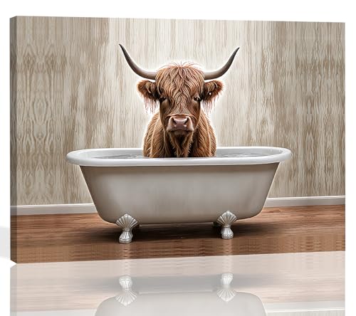 KAIRNE Hochland Kuh Badezimmer Deko Bilder Lustige Badezimmer Bild Toilette WC Deko Bilder Toilette Wand Deko Leinwandbild 59x39 cm Dekoration Moderne Schottische Hochlandrind Kuh Wohnzimmer Bilder KAIRNE Hochland Kuh Badezimmer Deko Bilder Lustige Badezimmer Bild Toilette WC Deko Bilder Toilette Wand Deko Leinwandbild 59x39 cm Dekoration Moderne Schottische Hochlandrind Kuh Wohnzimmer Bilder von KAIRNE