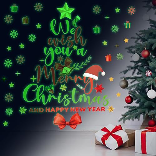 KAIRNE Merry Christmas Weihnachts Fenster Aufkleber,Schneeflocke Fenstersticker,Fensterdeko Winter,PVC Schneeflocke Leuchtende Aufkleber,Geschenk Stern Schneeflocke Leuchtsticker Glas Schaufenster KAIRNE Merry Christmas Weihnachts Fenster Aufkleber,Schneeflocke Fenstersticker,Fensterdeko Winter,PVC Schneeflocke Leuchtende Aufkleber,Geschenk Stern Schneeflocke Leuchtsticker Glas Schaufenster von KAIRNE