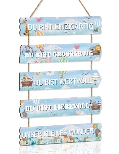 KAIRNE Tier Holzschild für Kindzimmer Mädchen Schild Jungen Wandkunst Regenbogen Holzschild mit Spruch Inspirierende Zitate Wandbild Tiere Wandschild für Babyzimmer Schlafzimmer Geschenk Tür Deko KAIRNE Tier Holzschild für Kindzimmer Mädchen Schild Jungen Wandkunst Regenbogen Holzschild mit Spruch Inspirierende Zitate Wandbild Tiere Wandschild für Babyzimmer Schlafzimmer Geschenk Tür Deko von KAIRNE