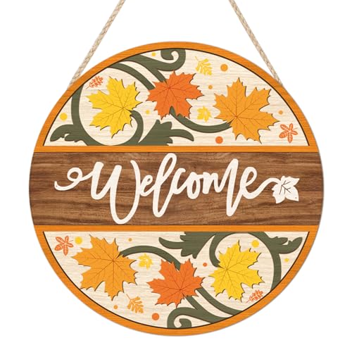KAIRNE Wandschild mit Herbstblättern KAIRNE Wandschild mit Herbstblättern von KAIRNE