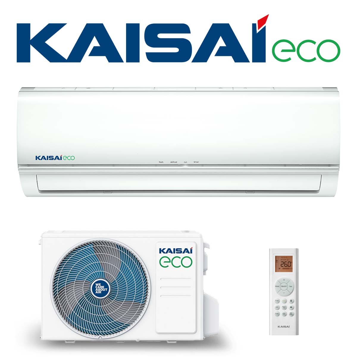 KAISAI ECO Klimaanlage SET KEX-09KTH mit Wandgerät 2,6kW"" von KAISAI