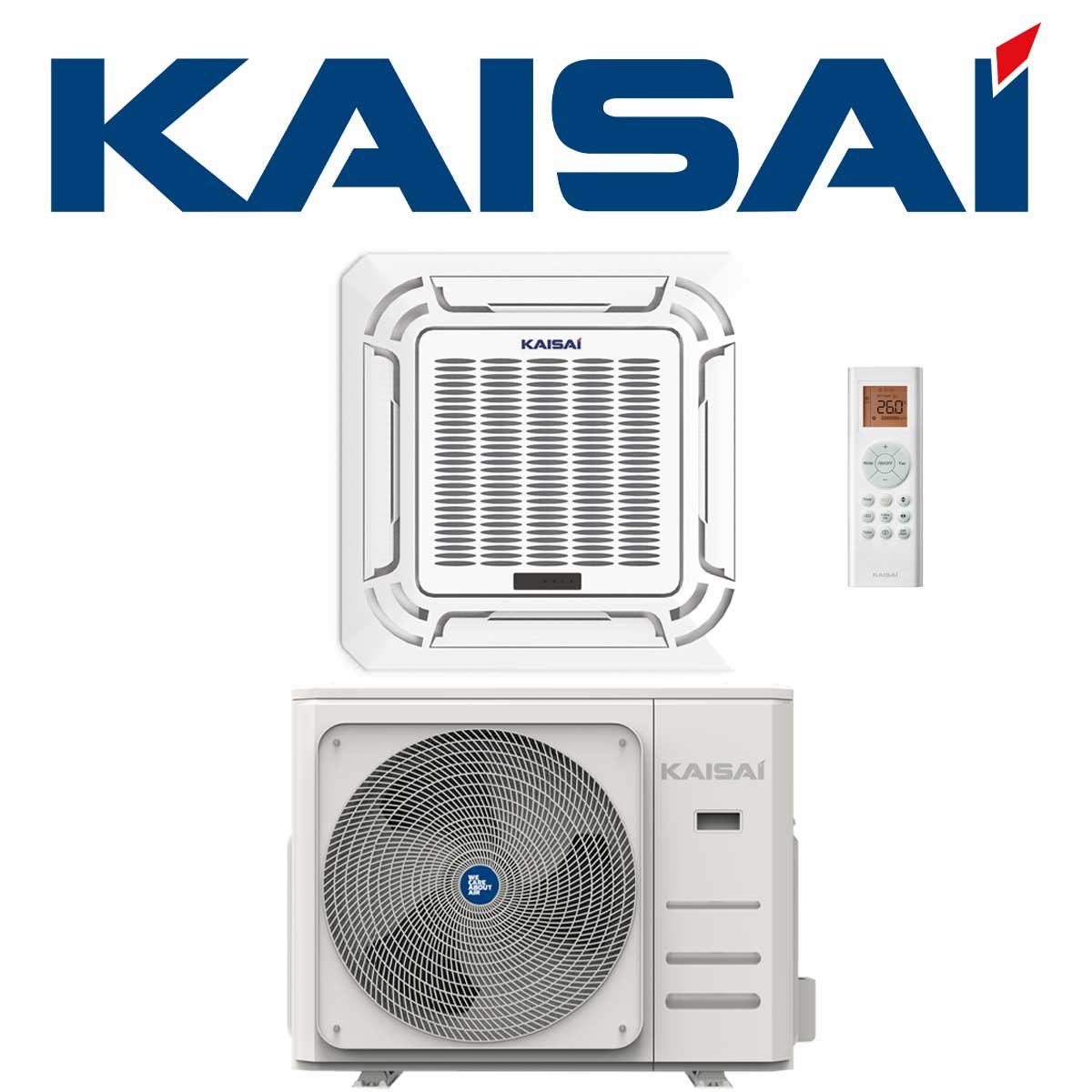 KAISAI KOMPAKT Klimaanlage SET Deckenkassette 3,5 kW für 1 Raum... von KAISAI