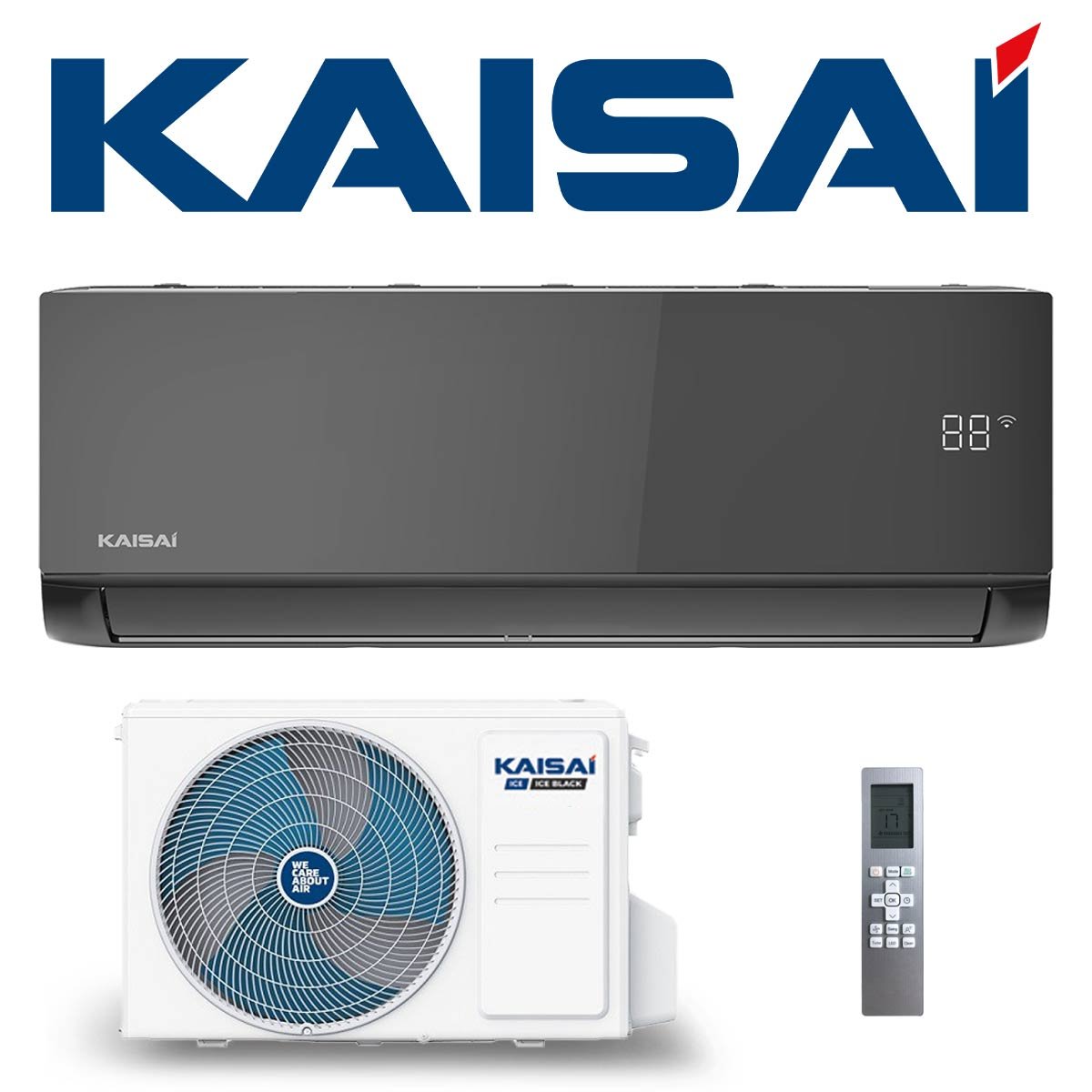 Kaisai ICE Klimaanlage Singlesplit Set 3,5 kW | KLB-12HRH | Black"" von KAISAI