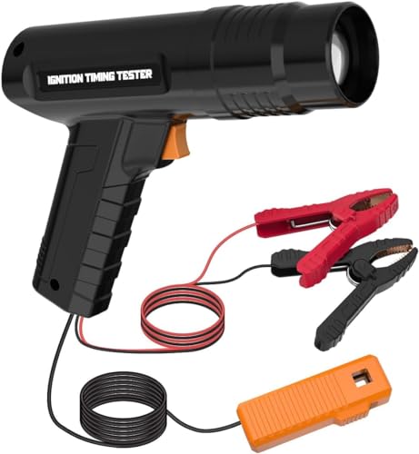 KAISAL Zündlichtpistole 12V Ignition Zündzeitpunktpistole Kfz Stroboskop Blitzer Induktiv Stroboskoplampe Starker Blitz Zündzeitpunkt Licht für 2 & 4-Takt-Benzinmotor für Auto-Motorrad von KAISAL