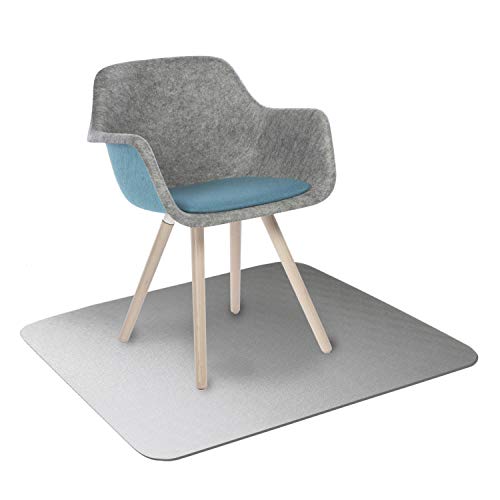 KAISER plastic® Bodenschutzmatte transparent 115 x 135 cm für Hartboden - Schreibtischunterlage durchsichtig - Schreibtischstuhlunterlage rutschfest - Schutzmatte Bürostuhl - Stuhlunterlage von KAISER PLASTIC