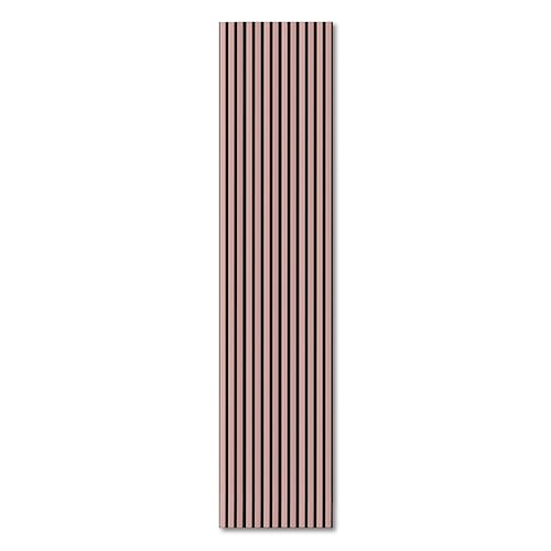 KAISER plastic® Akustikpaneele | Farbe: Pastell Lachs | Wandpaneele in verschiedenen Formaten | Deko Wohnzimmer | Wanddeko in Pastellfarbe | Akustik Paneele Wand | Lamellenwand (240 x 60 cm - 2STK.) von KAISER PLASTIC
