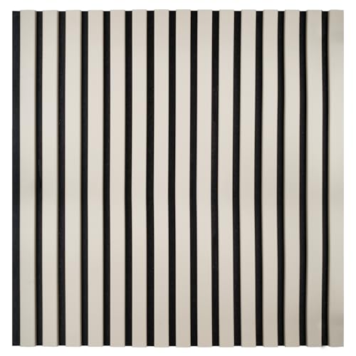 KAISER plastic® Akustikpaneele | Farbe: Pastellgrau | Wandpaneele in verschiedenen Formaten | Lamellenwand in Pastellfarbe | moderne Wandverkleidung (60 x 60 cm - 4STK.) von KAISER PLASTIC