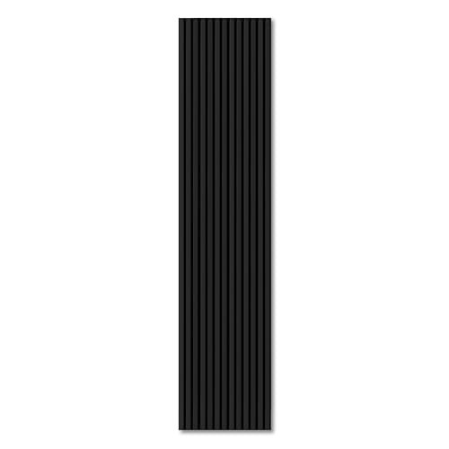 KAISER plastic® Akustikpaneele | Farbe: schwarz | Wandpaneele in verschiedenen Formaten | Deko Wohnzimmer | Wanddeko in Pastellfarbe | Akustik Paneele Wand | Lamellenwand (240 x 60 cm - 2STK.) von KAISER PLASTIC