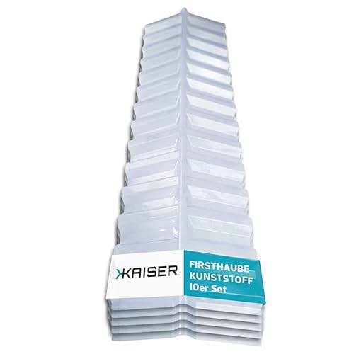 KAISER plastic® Firsthaube Klar | Wellplatten Dach Abdeckung, Welldach Kunststoff | Dachplatten wetterfest | Überdachung | Trapez 76/18 – 30 x 98,5 cm | 5 Stk. von KAISER PLASTIC