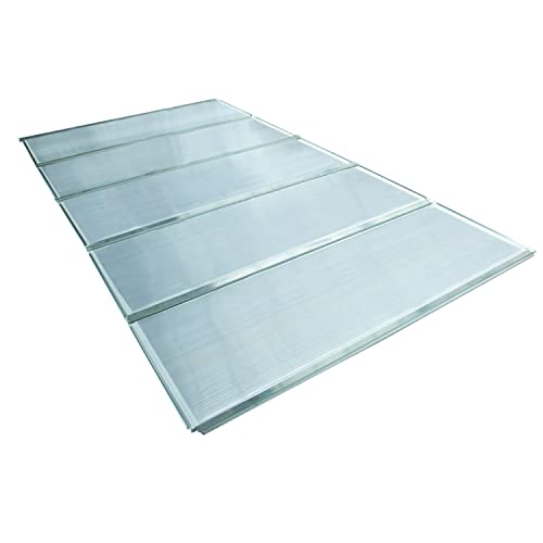 KAISER plastic® Stegplatten 16/20 inklusive Aluminium Komplett Profile | 98 cm Breite x 200 cm Länge | 5er SET | Xtra Strong - Polycarbonat| Made in Germany von KAISER PLASTIC