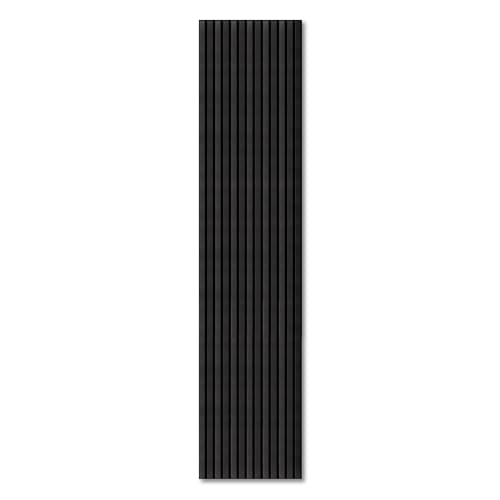 Kaiser plastic® Akustikpaneele | Farbe: Eiche schwarz | Wandpaneele in verschiedenen Formaten | Lamellenwand aus Holzfunier und Filz (120 x 60 cm) von KAISER PLASTIC