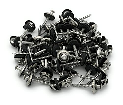 Kaiser plastic Spenglerschrauben Edelstahl A2 | 4.5 x 45 mm Länge | Trapezblechschrauben 100 STK. SET | TORX Schraubenkopf | EPDM Dichtscheibe - 2cm Durchmesser Kaiser plastic Spenglerschrauben Edelstahl A2 | 4.5 x 45 mm Länge | Trapezblechschrauben 100 STK. SET | TORX Schraubenkopf | EPDM Dichtscheibe - 2cm Durchmesser von KAISER PLASTIC