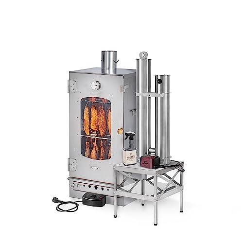 KAISER COMPANY SMOKEMEISTER '80' Hochwertiger Elektrischer Räucherofen aus Edelstahl I Tragbarer Smoker 86 cm I Ideal zum Räuchern I 12kg Fleisch I 2000W I mit Zubehör I EDELSTAHL I 5 Jahre Garantie KAISER COMPANY SMOKEMEISTER '80' Hochwertiger Elektrischer Räucherofen aus Edelstahl I Tragbarer Smoker 86 cm I Ideal zum Räuchern I 12kg Fleisch I 2000W I mit Zubehör I EDELSTAHL I 5 Jahre Garantie von KAISER