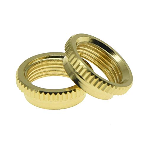 KAISH 2 x metrischer M12-Kippschalter aus Messing, tiefe versenkte Mutter für Epiphone Les Paul, Import-Kippschalter, goldfarben von KAISH