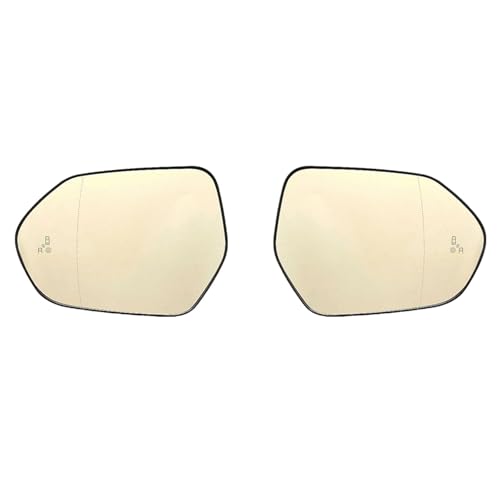KAIUYRT Auto Türspiegelglas Kompatibel mit Toyota Für Prius 2016 2017 2018 2019 Auto-Toter-Winkel-Warnung BSM BSD BSA Beheiztes Spiegelglas Weitwinkel-Auto-Konvex-Türspiegel(2pcs) von KAIUYRT