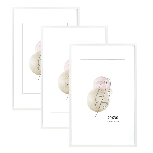 KAIWIN Bilderrahmen für Wand und Schreibtisch, Weiß, 50,8 x 76,2 cm, 3 Stück KAIWIN Bilderrahmen für Wand und Schreibtisch, Weiß, 50,8 x 76,2 cm, 3 Stück von KAIWIN