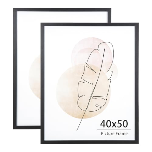 KAIWIN Bilderrahmen für Wand und Schreibtisch, Schwarz, 40 x 50 cm, 2 Stück Puzzlerahmen mit Acrylglas zum aufhängen Benutzt für Wohnzimmer, Schlafzimmer, Arbeitszimmer, für Poster und fotos KAIWIN Bilderrahmen für Wand und Schreibtisch, Schwarz, 40 x 50 cm, 2 Stück Puzzlerahmen mit Acrylglas zum aufhängen Benutzt für Wohnzimmer, Schlafzimmer, Arbeitszimmer, für Poster und fotos von KAIWIN