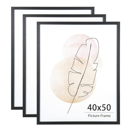 KAIWIN Bilderrahmen für Wand und Schreibtisch, Schwarz, 40 x 50 cm, 3 Stück Puzzlerahmen mit Acrylglas zum aufhängen Benutzt für Wohnzimmer, Schlafzimmer, Arbeitszimmer, für Poster und fotos KAIWIN Bilderrahmen für Wand und Schreibtisch, Schwarz, 40 x 50 cm, 3 Stück Puzzlerahmen mit Acrylglas zum aufhängen Benutzt für Wohnzimmer, Schlafzimmer, Arbeitszimmer, für Poster und fotos von KAIWIN
