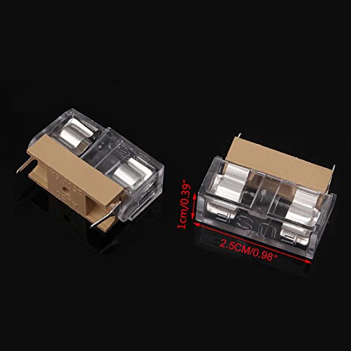 Glashalter mit Abdeckblöcken, 5 x 20 mm, 10 Stück Glashalter mit Abdeckblöcken, 5 x 20 mm, 10 Stück von KAIXINXIN