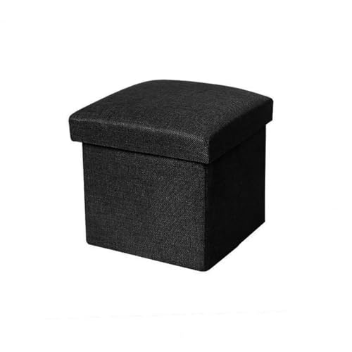 Mehrzweck-Stoffaufbewahrung Klapphocker kann sitzen Schuhe Bank Fußstütze mit Deckel Große Kapazität Verschiedene Kleidung Home Storage Box von KAIZI