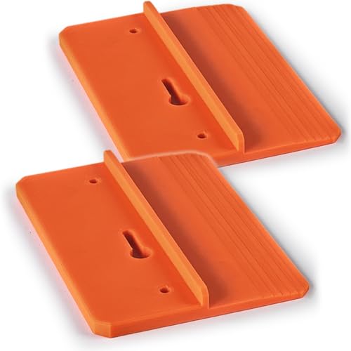 KAJAWIS 2 x Regips Werkzeug G-K Halter Gipskartonplatte Regips, Orange, Bioplastic, Schraube, PICTURE_HANGER, GK Plate Mounting Tool, Drywall-Montagewerkzeug von KAJAWIS