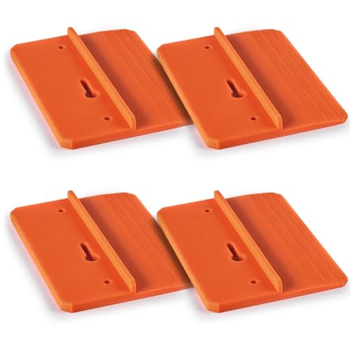 KAJAWIS 4 x Regips Werkzeug G-K Halter Gipskartonplatte Regips, Orange, Bioplastic, 58 Gramm, 120 mm, Drywall-Montagewerkzeug, Deckenmontage, Wandmontage, Präzise Stabilisierung von KAJAWIS