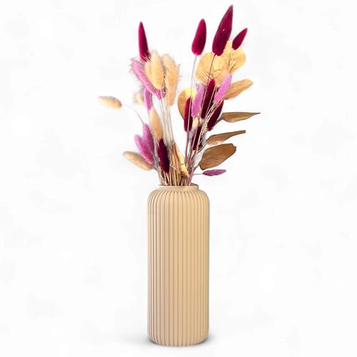 Blumenvase unzerbrechlich 22 cm, Moderne Vase, Hochzeit, Beiläufig, Wohndeko, Massive 3D Vase, Boho Stil Vase Blumenvase unzerbrechlich 22 cm, Moderne Vase, Hochzeit, Beiläufig, Wohndeko, Massive 3D Vase, Boho Stil Vase von KAJAWIS