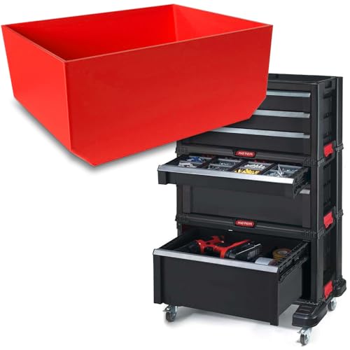 KAJAWIS Kleinteileorganizer BOXIE L kompatibel mit KETER Werkzeugkasten Werkzeugkasten Trolley Modul 1 Stück von KAJAWIS