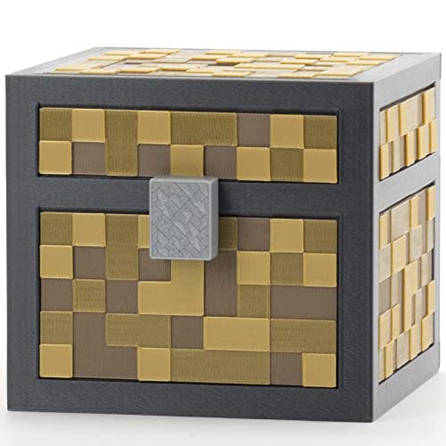 KAJAWIS PIXEL Sparschwein Spardose für Kinder 3D Box Multicoloured PLA-Biokunststoff (Brown, M) von KAJAWIS
