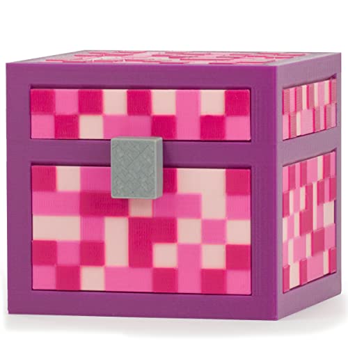 KAJAWIS Pixel Sparschwein | Spardose für Kinder | 3D Box Multicoloured | PLA-Biokunststoff | (Pink, M) von KAJAWIS