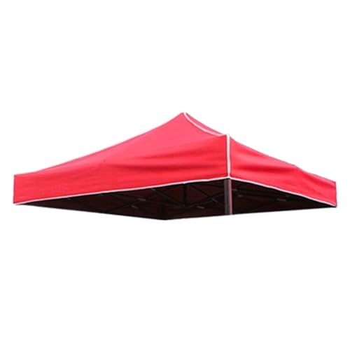 Faltzelt-Oberstoff-Sonnenschutz, viereckiger großer Regenschirm, Ersatz der Außenterrassen-Überdachung – Pavillon-Pavillon-Dachplane, Sonnenschutz 2 * 3m rot von KAJIMEIYO