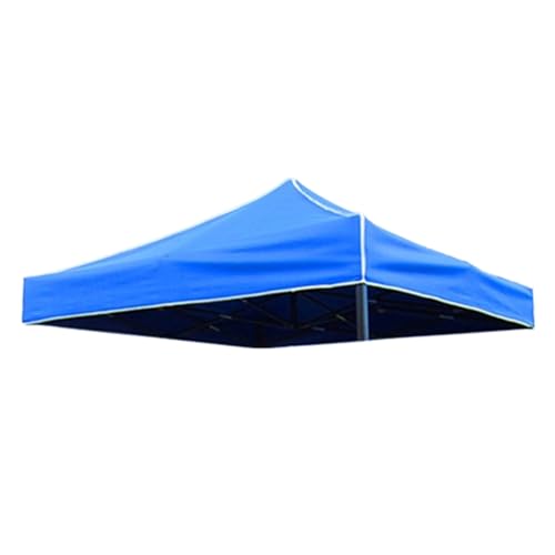 Faltzelt-Oberstoff-Sonnenschutz, viereckiger großer Regenschirm, Ersatz der Außenterrassen-Überdachung – Pavillon-Pavillon-Dachplane, Sonnenschutz 2.5 * 2.5m blau von KAJIMEIYO