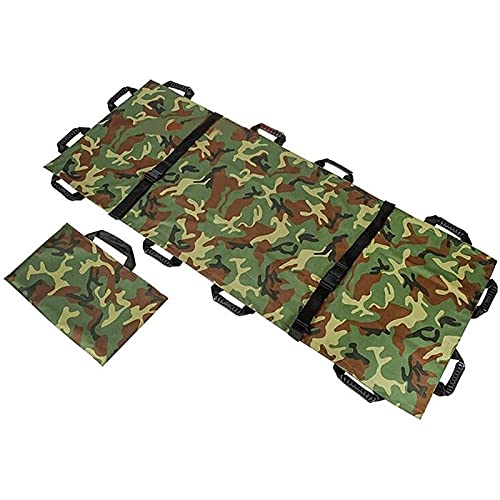 KAJIMEIYO Tragetuch Rettungstuch Bergetuch für Feuerwehr und Rettungsdienst, mit Verstärkter Tragegriffe (Color : Tarnung) von KAJIMEIYO