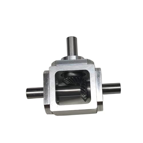 1:1 T-typ Kommutator Achse Durchmesser 10mm Winkelgetriebe Kegelrad Reduktion Getriebe Drehung Doppel Achse Winkelantrieb Lenkgetriebe(ModelB) von KAKAK