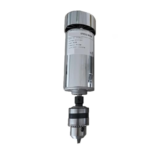 200 W/300 W/400 W/500 W Spindelmotor for Graviermaschinen, luftgekühlt, Hochgeschwindigkeits-CNC-Bohrfutter, Spannbereich: 1,5–10 mm Geräuscharm, hohe Präzision(400W Spindle) von KAKAK