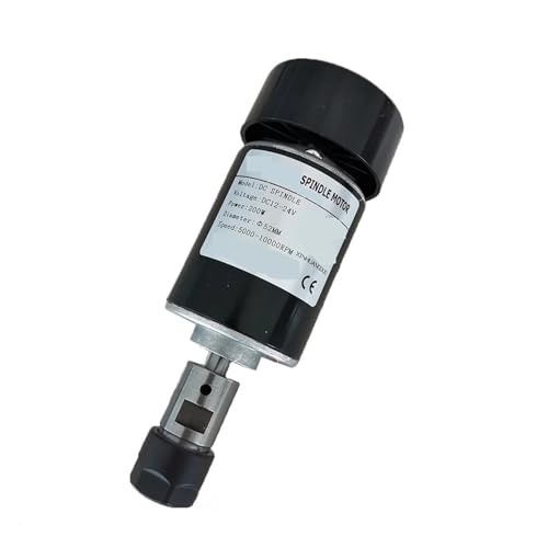 200W 24V Luftgekühlter Spindelmotor 10000RPM ER16 Spannfutter for DIY CNC Router Graviermaschine Geräuscharm, hohe Präzision(Model4) von KAKAK