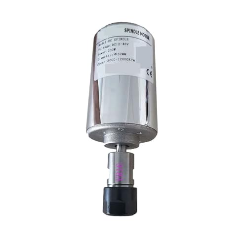 48V Spindel Graviermaschine Spindelmotor Luftkühlung Spindel DC Motor CNC Graviermaschine ER11 oder ER16 Geräuscharm, hohe Präzision(200W ER16 Spindle) von KAKAK