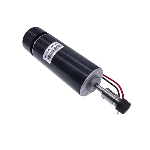 500W Luftgekühlter Spindelmotor 100VDC + WK611 Netzteil Drehzahlregler ER11-8mm Spannfutter CNC mit 52mm Klemmhalterung Geräuscharm, hohe Präzision(100V 500W C) von KAKAK