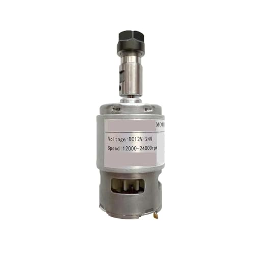 775 Spindelmotor 12000-24000 U/min Bürsten-Gleichstrommotoren mit großem Drehmoment 180 W Rasenmähermotor mit Kugellager Geräuscharm, hohe Präzision(Model A) von KAKAK