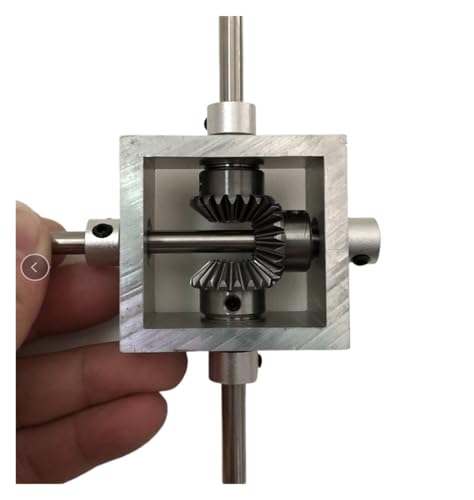 90-Grad-Winkelgetriebe Rückwärtsgetriebe Kleines oder mechanisches Kegelradgetriebegerät 1:1 Doppelte Ausgangswelle Lenkvorrichtung mit Winkelübersetzung ( 90-Grad-Winkelgetriebe Rückwärtsgetriebe Kleines oder mechanisches Kegelradgetriebegerät 1:1 Doppelte Ausgangswelle Lenkvorrichtung mit Winkelübersetzung ( von KAKAK