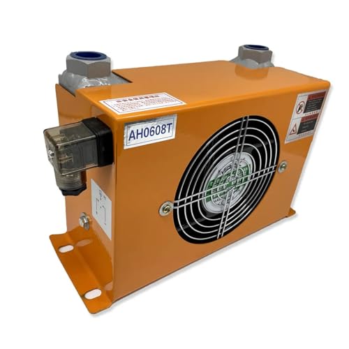 AH0608T-CA Hydraulischer Luftkühler 60 l/min ölgekühlter Heizkörper Wärmetauscher Lüfter Großer Wärmeableitungsbereich(220V) von KAKAK