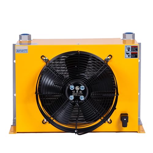 AH1417T-CA Hydraulischer Luftkühler, Wärmetauscher, Ölkühlung, Ventilator, 12/24 V Gleichstrom, mit Motor, großer Wärmeableitungsbereich (DC12) von KAKAK