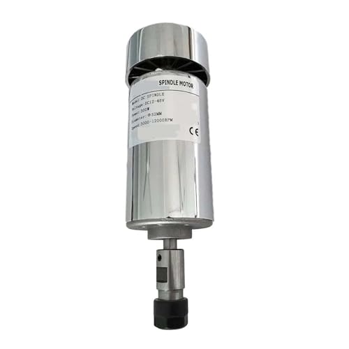 DC 300W Luftgekühlter CNC-Spindelmotor-Kit ER11 Chuck-Spindelmotor + Drehzahlregler Der Stromversorgung For Gravieren Geräuscharm, hohe Präzision(Model C) von KAKAK