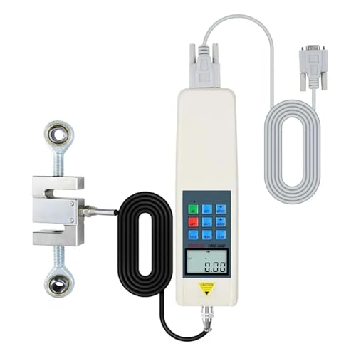 Digitales Kraftmessgerät Push-Pull-Meter 5000N/1100LB/500KG mit externem Sensor USB-Ausgang Breites Anwendungsspektrum(GF-450LB) von KAKAK